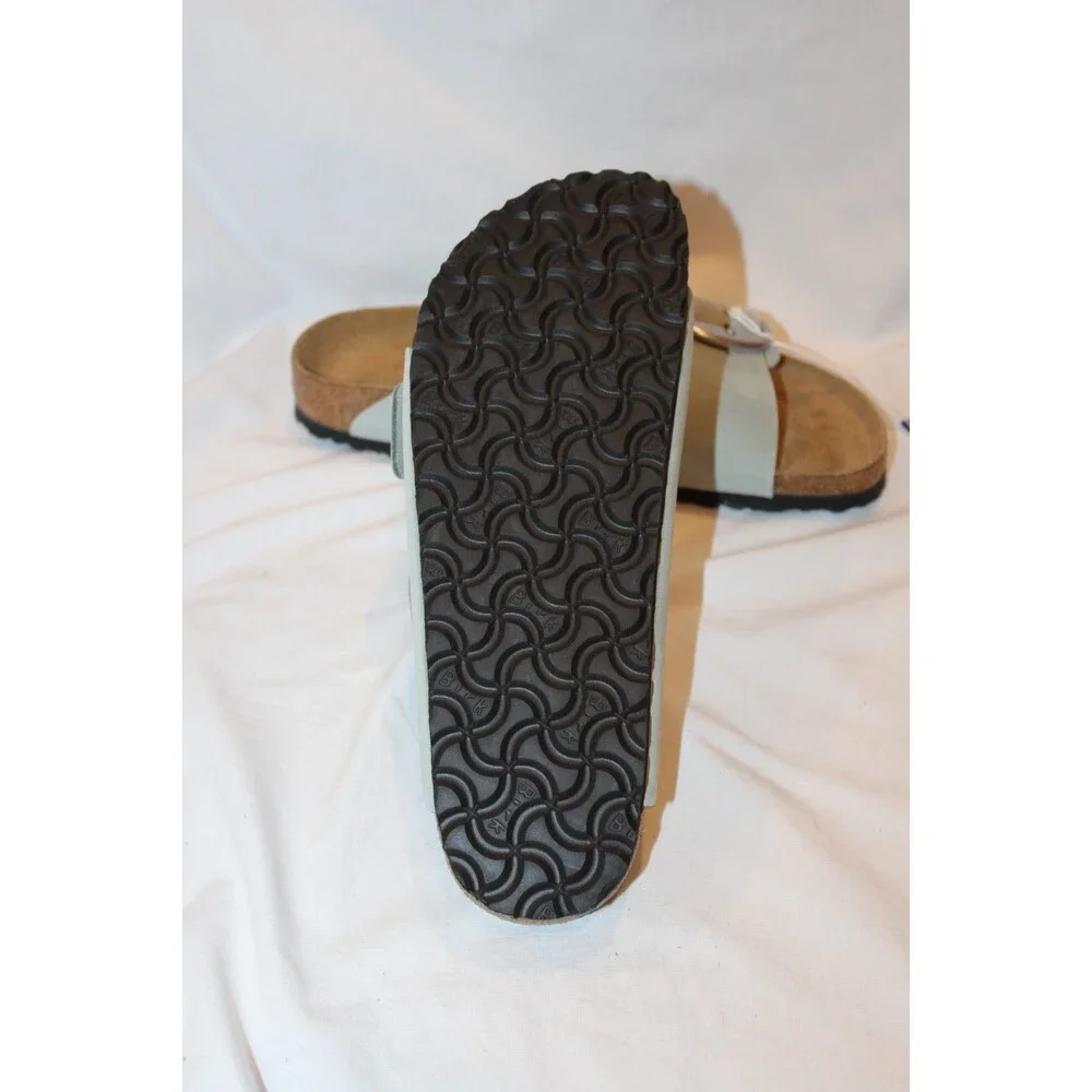 Birkenstock Arizona Big Buckle Leather Narrow Fit Sandals EU 41 Pure Sage